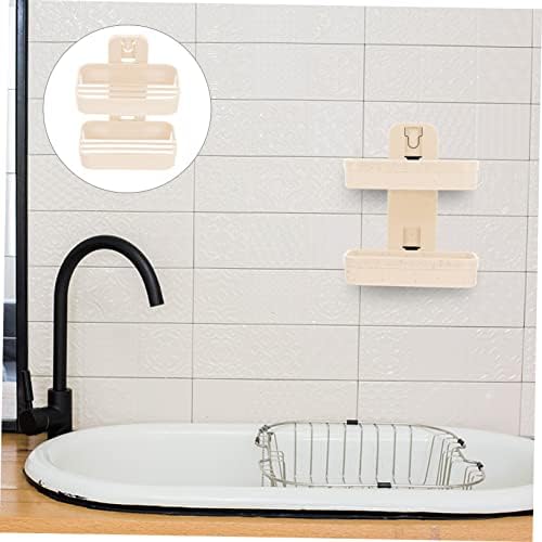 VOSAREA Wall Mounted Soap Dish Double Layer Holder