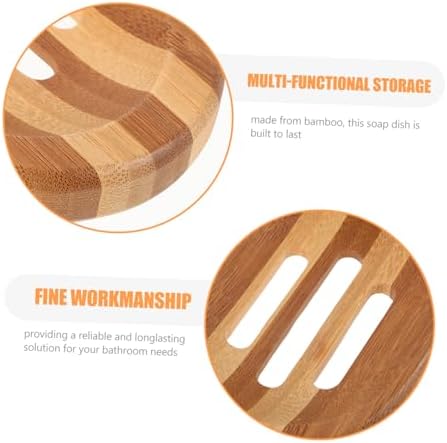 BESTYASH Zebra Pattern Wooden Soap Dish for Bath and Kitchen
