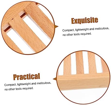 FONDOTIN Wooden Soap Dish Beech Holder Drainage