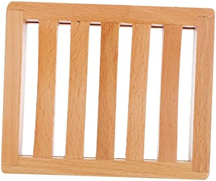 LIFKOME Simple Beech Soap Dish with Drainage
