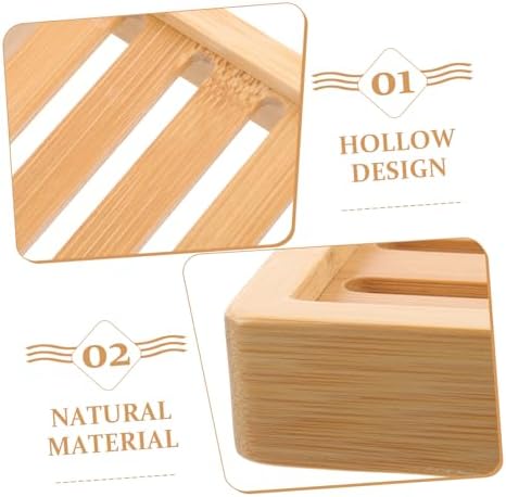 Labrimp 1Pc Handmade Soap Dish with 7 Drain Holes