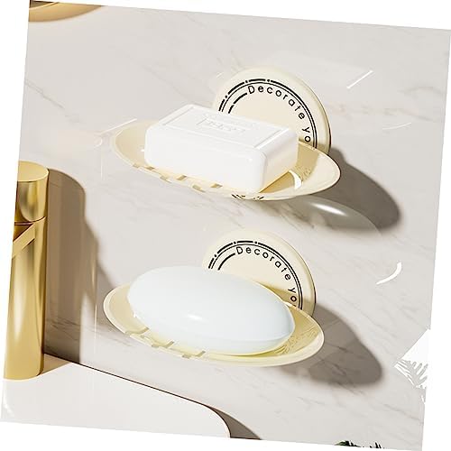 ABOOFAN Nail-Free Soap Holder Wall Mountable Drainage Pad