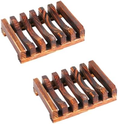 Ciieeo Bamboo Soap Holder Dish Shelf for Bathroom Kitchen 1