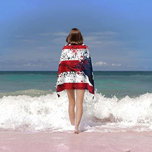 Puerto Rican Flag Microfiber Beach Towels for Kids Adults