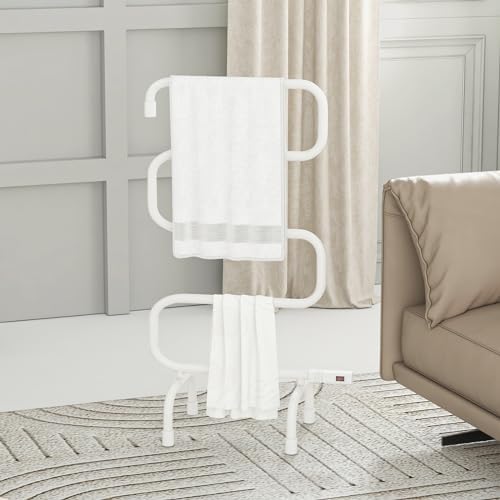 Tangkula Electric Towel Warmer S-Shaped Heated Rack
