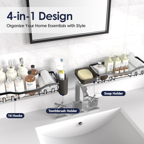 NESOMI Soap Dish and Toothbrush Holder 2 Pack 1