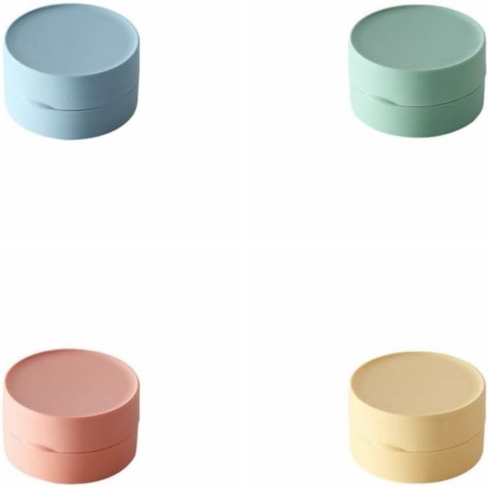 Travel Soap Box Holder Case - Leak Proof Round Soap Dishes Container