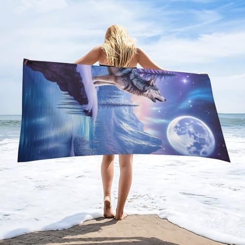 4SEE Premium Double-Sided Velvet Beach Towel