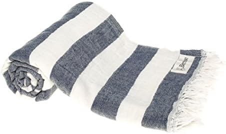 Bersuse Dark Blue Turkish Towel Set of 3