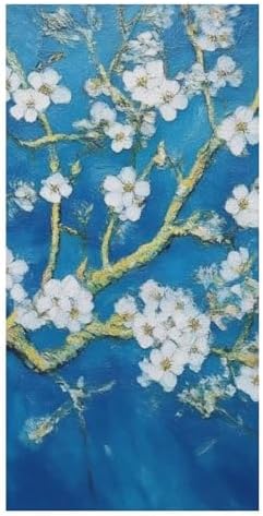 4SEE Extra Large Beautiful Apricot Flower Bath Towel