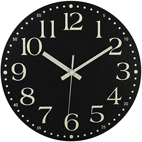 JoFomp 14 Inch Glow in the Dark Wall Clock 1