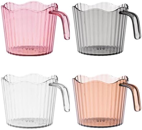 Luzen 4Pcs Plastic Cup Holder with Heat Insulation and Grip Handle