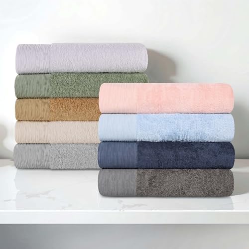 Superior Rayon from Bamboo Blend 12-Piece Pink Towel Set
