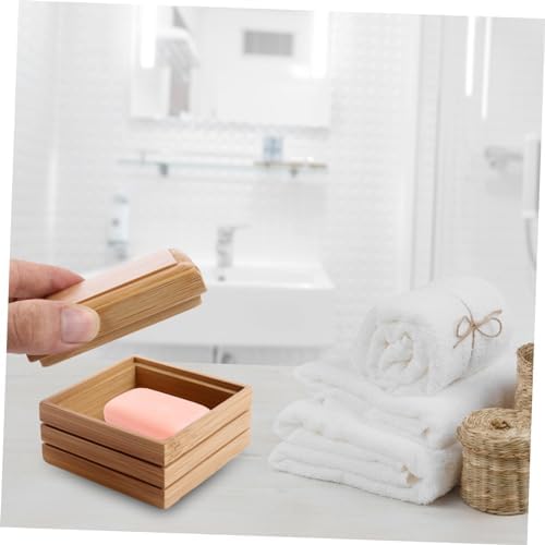Elegant Wooden Soap Dish with Drainage