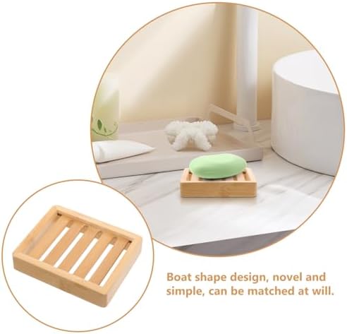 Luxshiny Compact Boat-Shaped Soap Holder for Bathroom and Kitchen