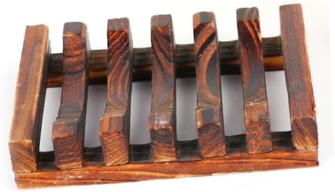 ABOOFAN 4PC Wood Soap Holder with Drainage