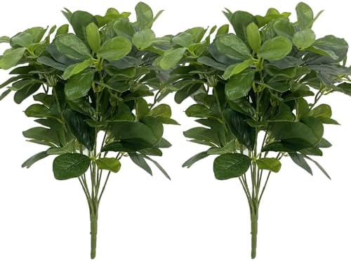 2Pcs Artificial Shrubs Plants 157 Inch Real Touch Greenery