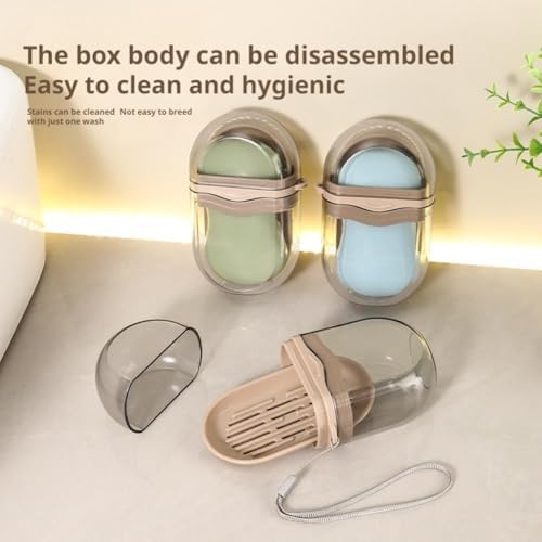 Leakproof Travel Soap Case with Drainage