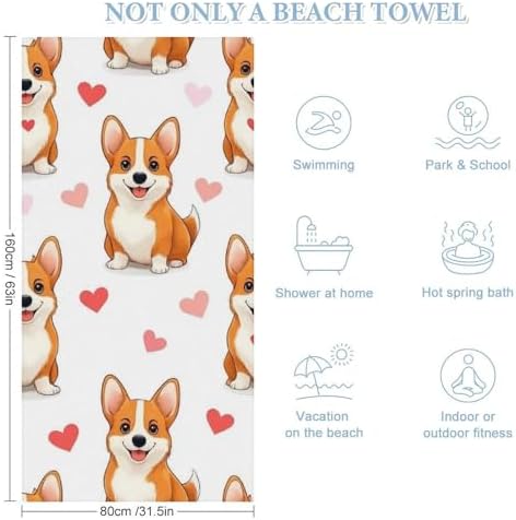 4SEE Premium Velvet Beach Towel for All