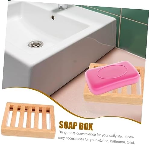 LIFKOME Simple Beech Soap Dish with Drainage