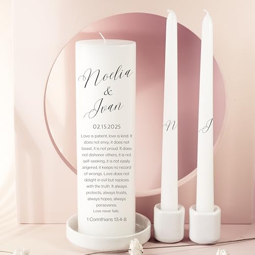 Lightit Studio Unity Candles Wedding Set 3x9 and 10 Taper Candles