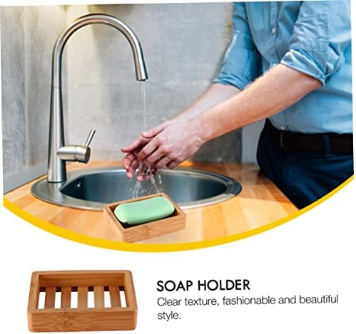 GLEAVI Wooden Soap Dish with Retro Design