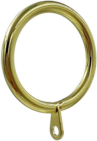 42Pcs Gold Metal Flat Curtain Ring with Eyelet 1