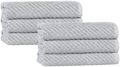 Superior Amelia Denim Blue Towel Set of 6