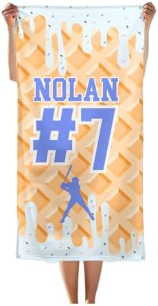 Personalized Baseball Drip Towel for Boys 1