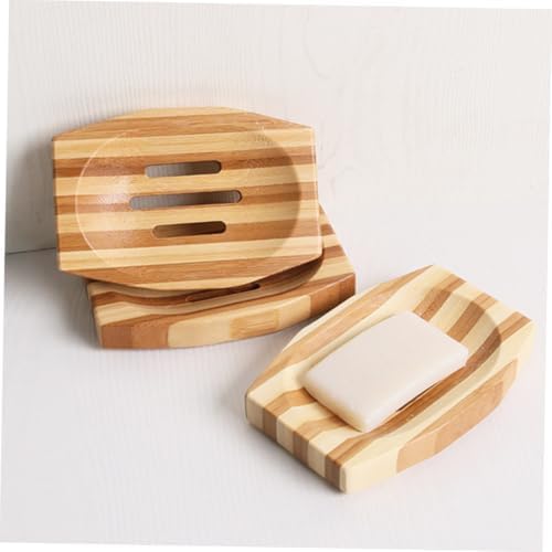 Luxshiny 2Pcs Hollow Soap Holder for Bathroom Kitchen with Self-Draining Design