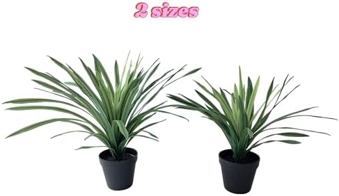 Realistic Artificial Lemon Grass Plant with White Edges