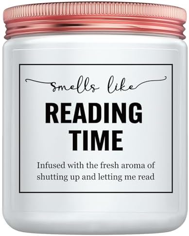 Funny Bookish Gift for Readers - Lavender Candle