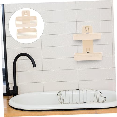 Alipis Double Layer Wall Mount Soap Holder for Bathroom