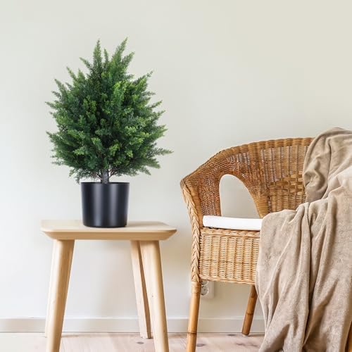 Bidbory Prelit Planter Bushes 2167 Realistic Fake Shrubs
