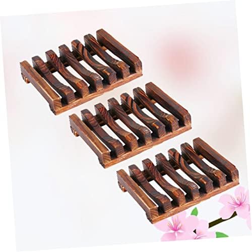 KONTONTY Classic Style Wood Soap Holder