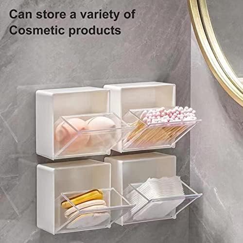 Transparent Wall Mounted Organizer Box Jar with Waterproof Lid