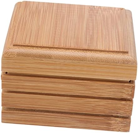 SHOWERORO Bamboo Soap Rack with Lid Holder