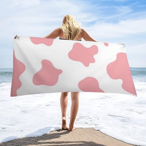 4SEE Cute Cow Print Beach Towel Extra Large 63x315 Inches