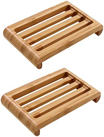 BEBEMOKO Bamboo Soap Case for Bathroom