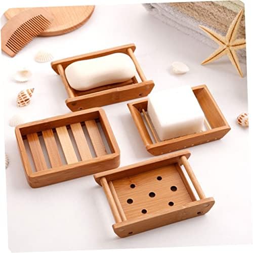DECHOUS Wooden Soap Tray for Bathroom Drainage