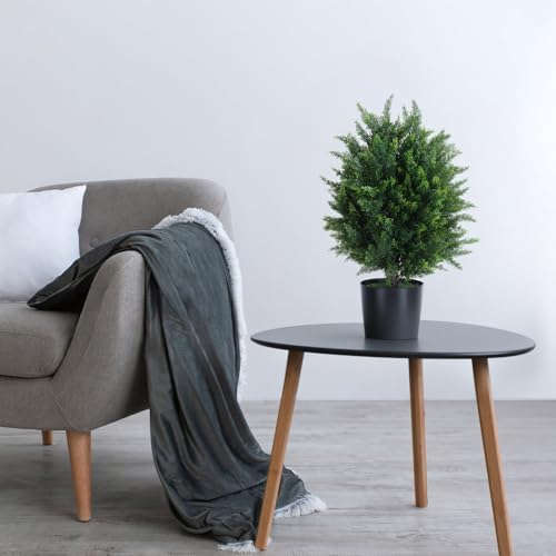 Bidbory Prelit Planter Bushes 2167 Realistic Fake Shrubs