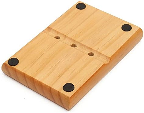 Beech Wood Natural Soap Dish with Drainage Holes 1