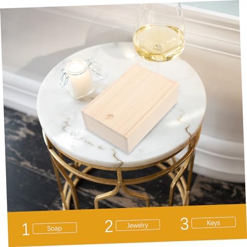 Fondotin Wooden Soap Dish with Lid Organizer