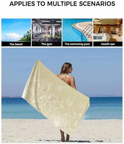 ZOE GARDEN Ivory Yellow Floral Towel Set 3-PC