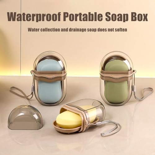 Leakproof Travel Soap Case with Drainage