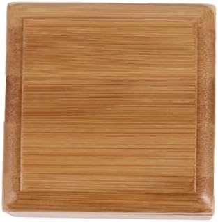 HOOTNEE Rustic Bamboo Soap Dish Handmade Wood Holder