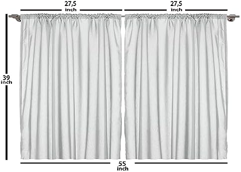 Ambesonne Dog Lover Kitchen Curtains 2 Panel Set