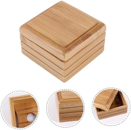 Wooden Soap Dish with Lid for Bathroom Kitchen 1