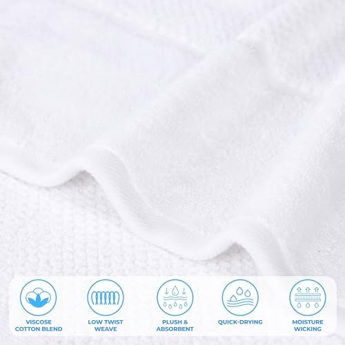 Superior Mile 3-Piece Viscose Cotton Towel Set with Border Detail