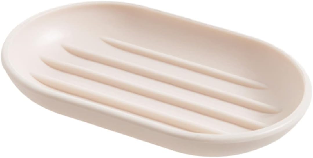 VOSAREA Oval Soap Dish Beige PP Material